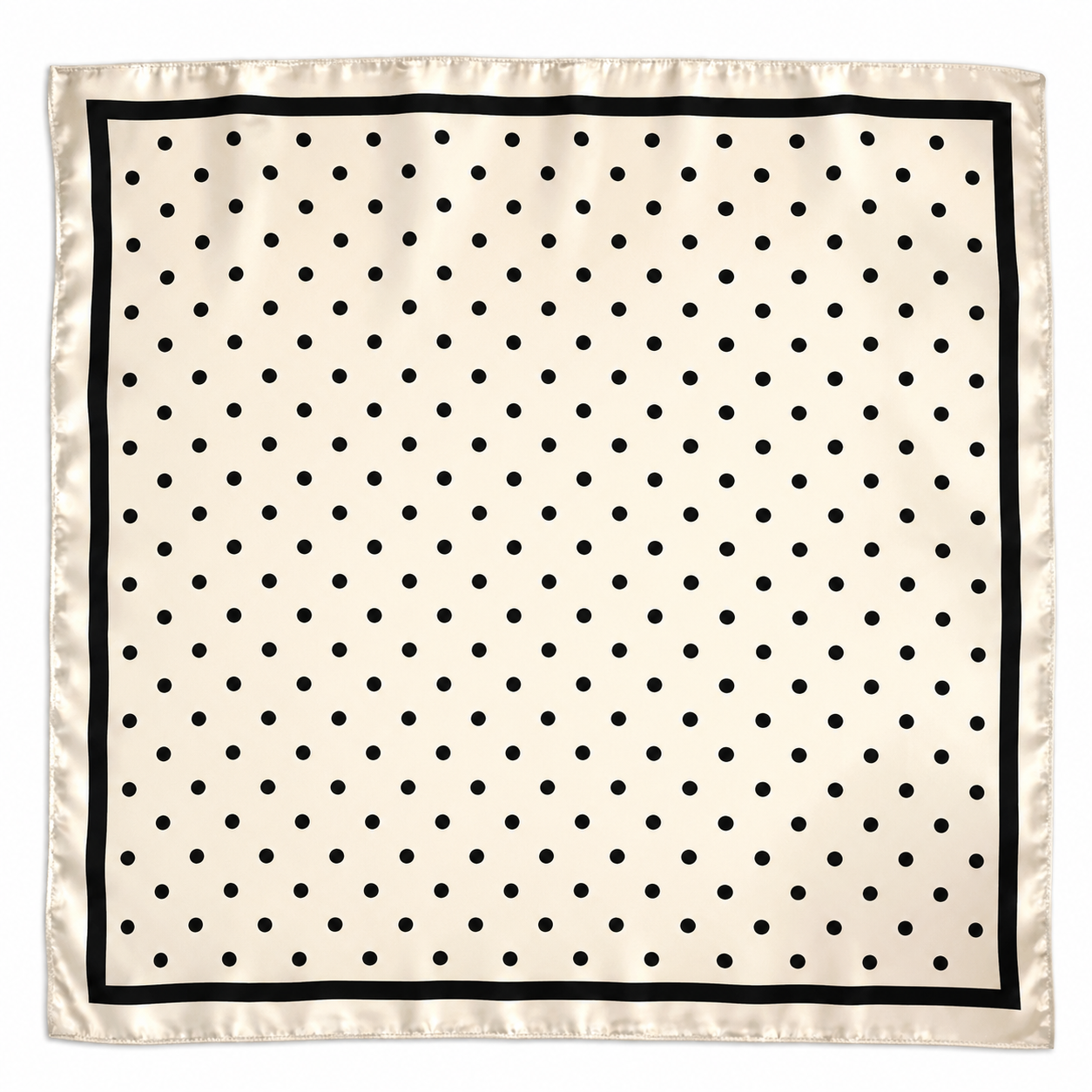 Satgur Designer Polka Dot Satin Scarf
