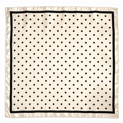 Satgur Designer Polka Dot Satin Scarf