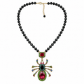 Satgur Designer Crystal Spider Statement Necklace