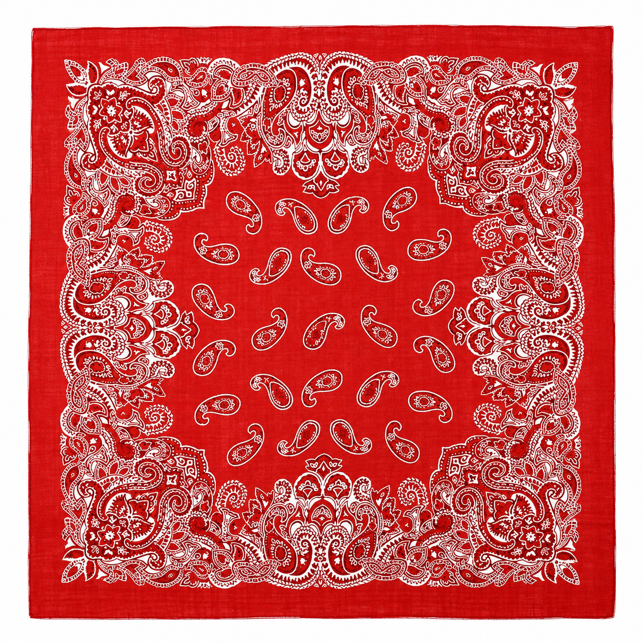 Satgur Designer Red Paisley Bandana Scarf
